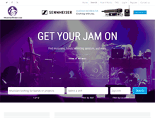 Tablet Screenshot of musicianfinder.com